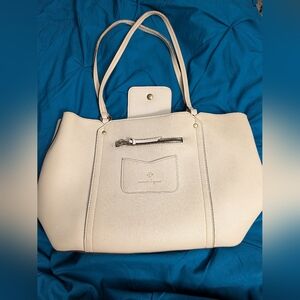 Nanette Lepore Cream Tote Bag Purse Preloved